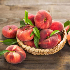 Персик інжирний Сатурн (середній) | Prunus persica Saturn | Персик инжирный Сатурн (средний)
